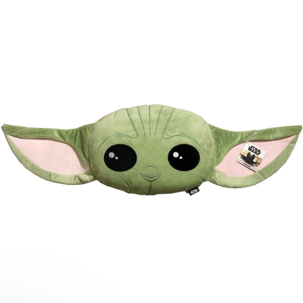 Grogu Floppy Ears Plush Throw Pillow